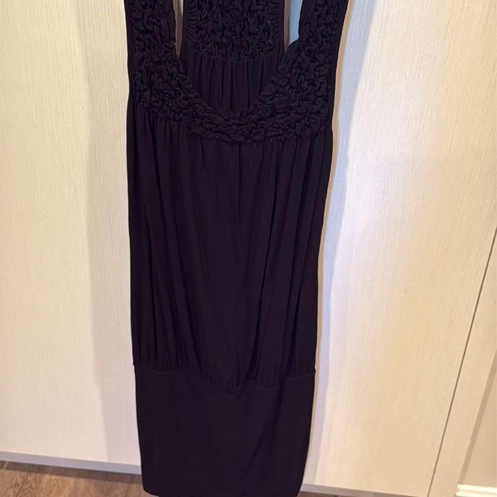 Arden B Black Textured Sleeveless Top
